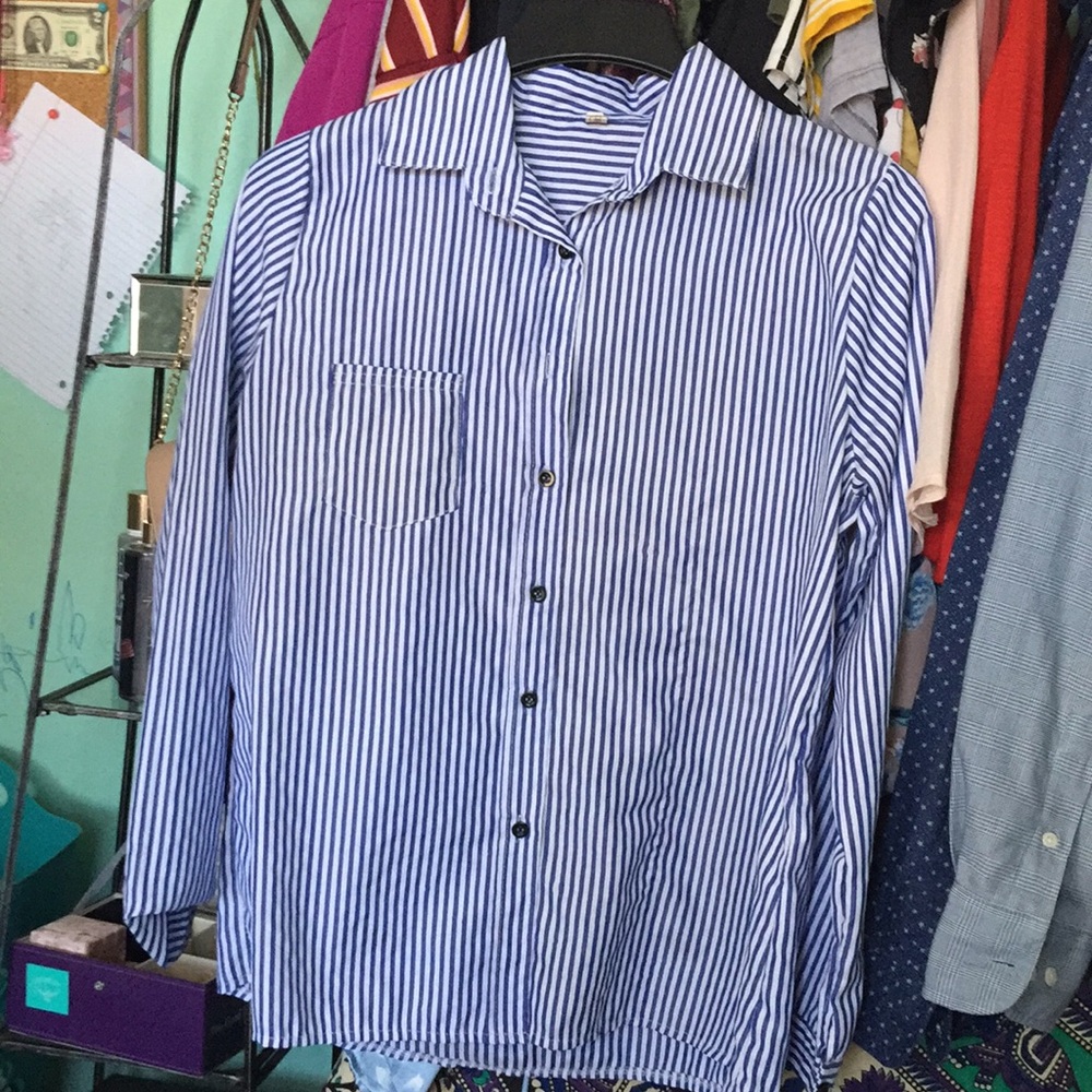 Blue and White stripped top